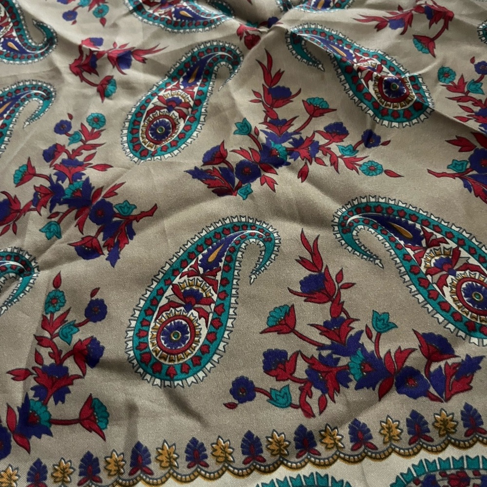 Paisley Patterned Square Scarf - Picture 2 of 2
